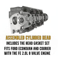 Assembled Cylinder Head Ford Mazda FE F2 F8 8 Valves With Text