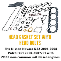 Nissan Navara Patrol ZD30 Non Common Rail Gasket Set