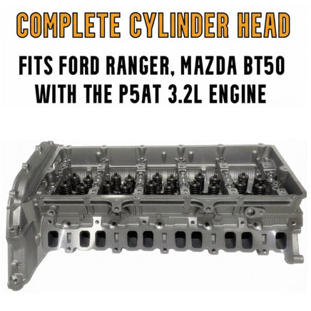Ford Ranger Mazda BT50 P5AT Complete Cylinder Head With Text