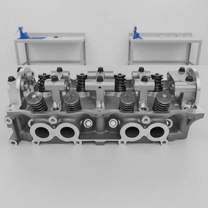 FE F2 F8 Complete Cylinder Head - Ford Courier Mazda B200 On Workshop Bench