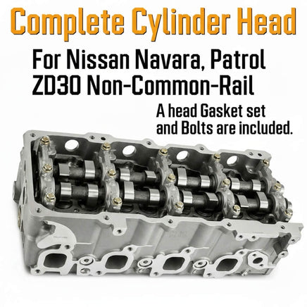 Nissan Navara Patrol ZD30 Cylinder Head Non Common-rail Top View With Text