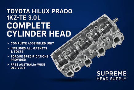 Toyota Hilux Prado 1KZ - TE 3.0L Complete Cylinder Head Banner