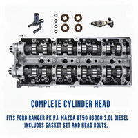 Ford Ranger Mazda BT50 WEAT Complete Cylinder Head With Text